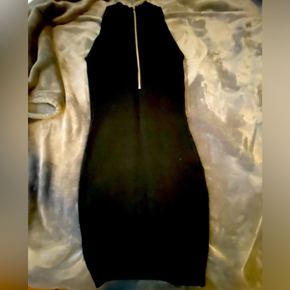 Black Mini form fitting, high neck Dress - Akira brand - Picture 3 of 3